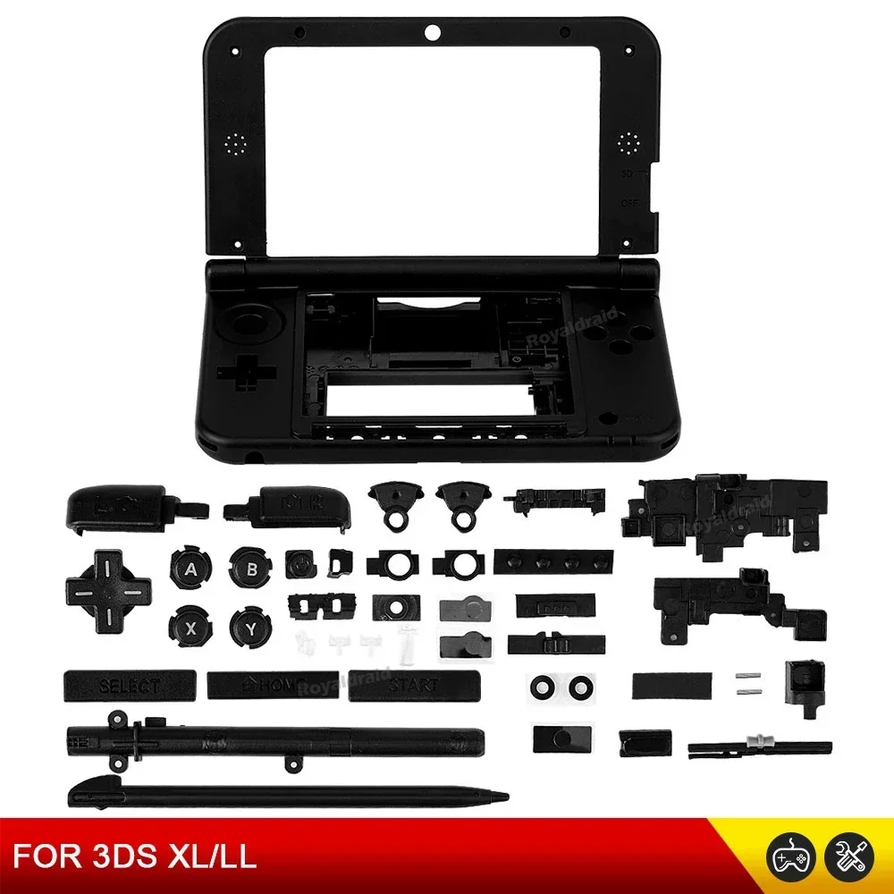 Black Replacement For 3DS XL LL Case Housing Shell Middle and Top Upper Plastic Frame Battery Case with Full Buttons Pen
Black Replacement For 3DS XL LL Case Housing Shell Middle and Top Upper Plastic Frame Battery Case with Full Buttons Pen