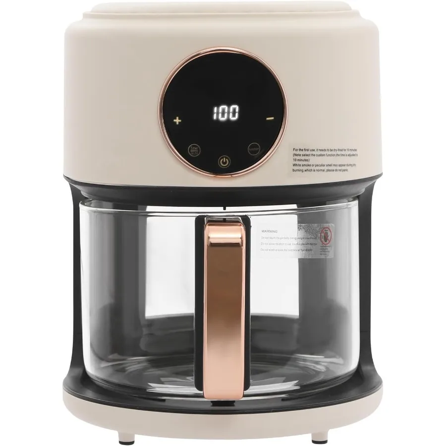 3.8Qt 1200W Glass Air Fryer 8-in-1 Smart Compact Air Fryer with Digital Display 360 Viewable 176-392 Adjustable Temperature 60
3.8Qt 1200W Glass Air Fryer 8-in-1 Smart Compact Air Fryer with Digital Display 360 Viewable 176-392 Adjustable Temperature 60