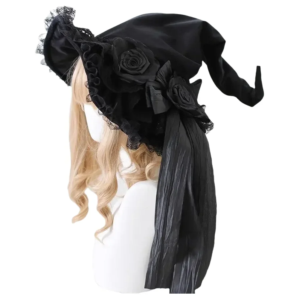 Gothic Style Bonnet Hat Handmade Gorgeous Lolita Anime Lace Bow Flat Hat Exhibition Cosplay Show Lace Ribbon Hat
Gothic Style Bonnet Hat Handmade Gorgeous Lolita Anime Lace Bow Flat Hat Exhibition Cosplay Show Lace Ribbon Hat