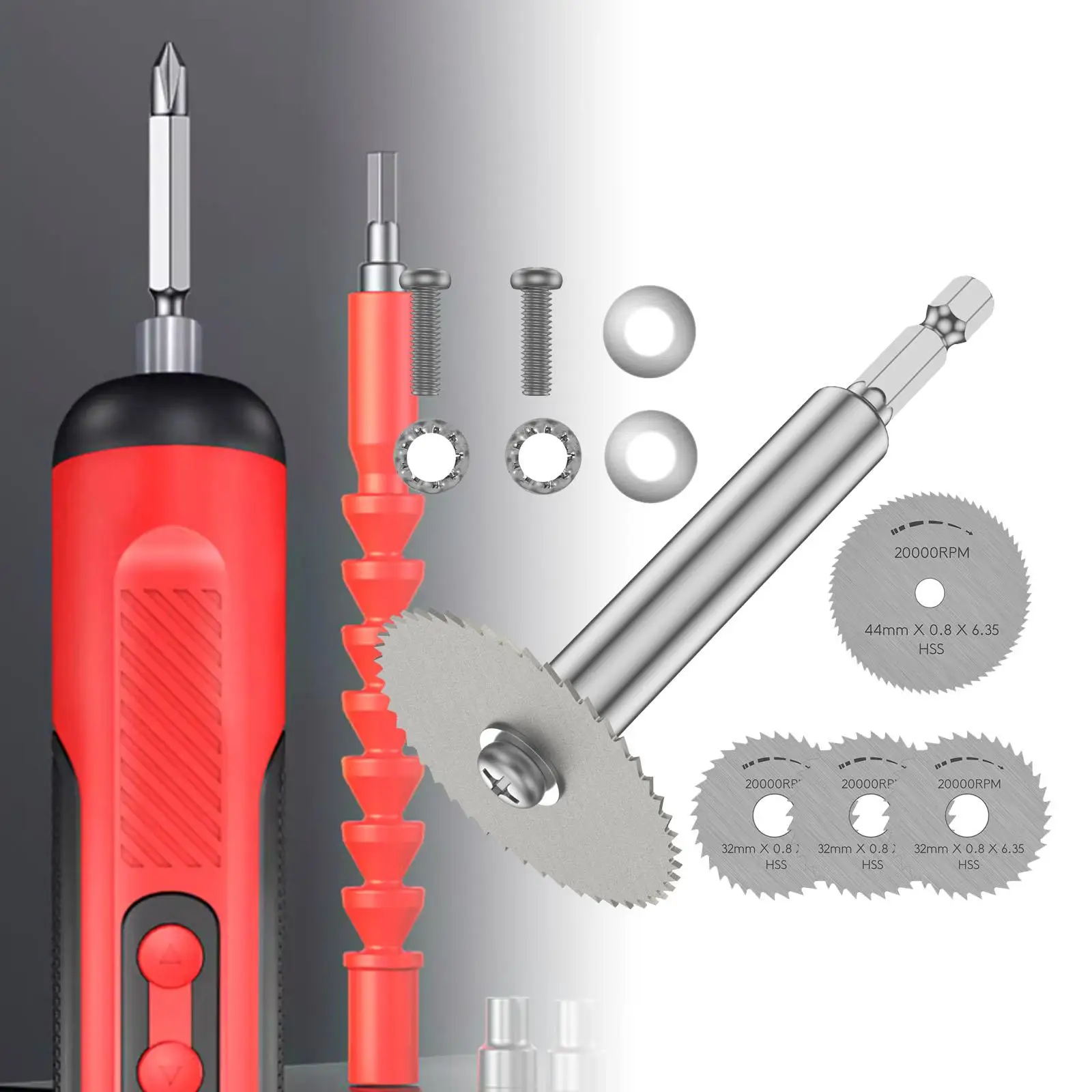 1/4inch Hex Shank with 4 Saw Blade Accessories Universal Plumbing Tool Versatile for PVC Pipe Professional Hexagonal Handle
1/4inch Hex Shank with 4 Saw Blade Accessories Universal Plumbing Tool Versatile for PVC Pipe Professional Hexagonal Handle