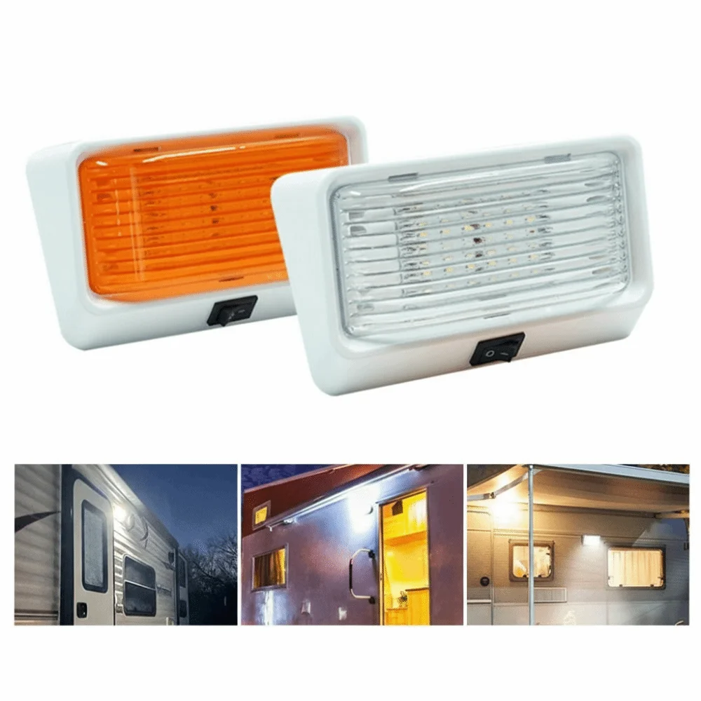 12V Power LED Porch Light Color Temperature Waterproof Design RV LED Light 24LED Trailer Light Camper Van Accessories
12V Power LED Porch Light Color Temperature Waterproof Design RV LED Light 24LED Trailer Light Camper Van Accessories