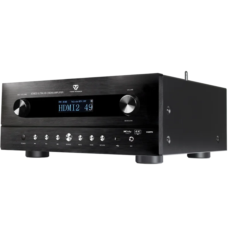5.2.2 channels dolby atmos karaoke soundbar receiver with HDMI 4K ARC home theater power amplifier
5.2.2 channels dolby atmos karaoke soundbar receiver with HDMI 4K ARC home theater power amplifier