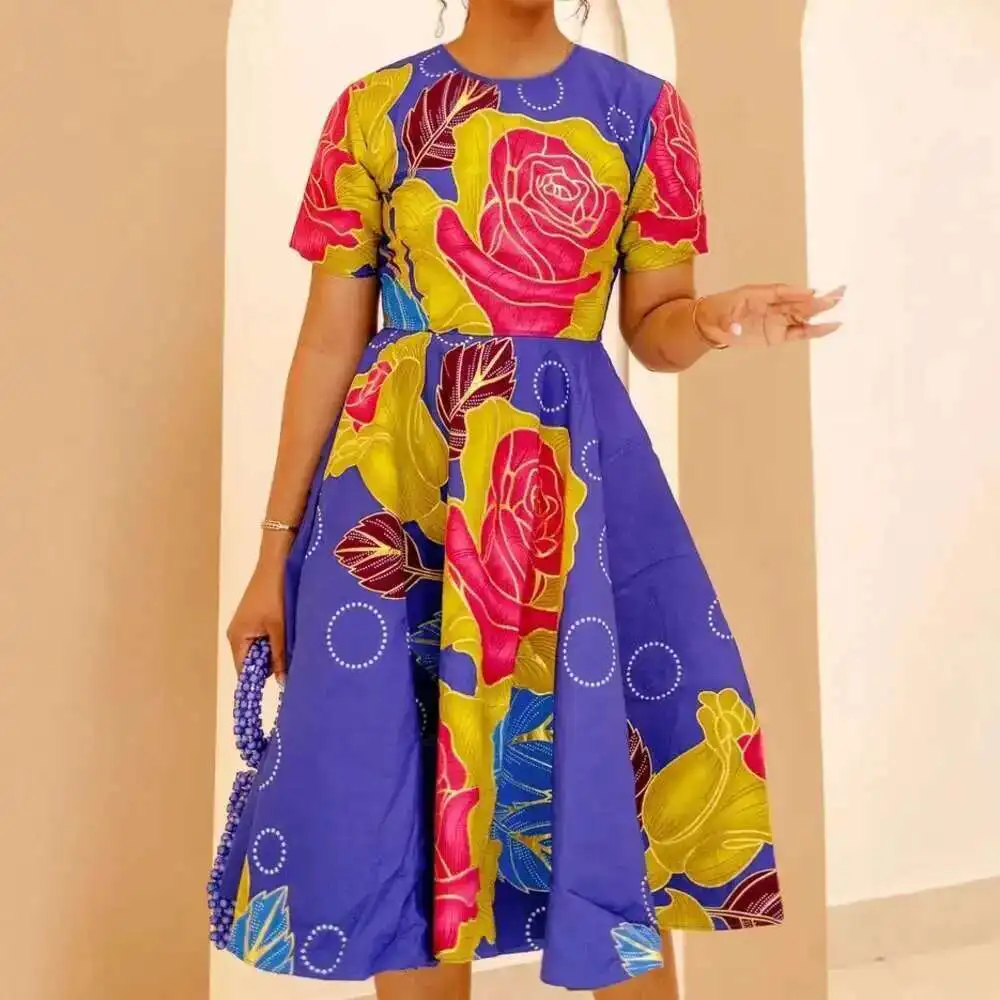 Women's ClothingFashion Commuting Comfortable Short Sleeve Round Neck Zipper Printed Dress Fashion Elegant Female Clothes
Women's ClothingFashion Commuting Comfortable Short Sleeve Round Neck Zipper Printed Dress Fashion Elegant Female Clothes