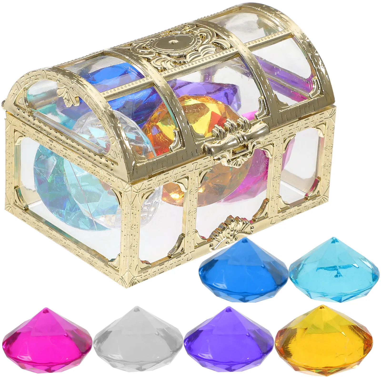 1Set Children Treasure Box Filled with Fade-Resistant Fake Gems for Swimming Pools Theme Parties Classroom Prizes Imaginative
1Set Children Treasure Box Filled with Fade-Resistant Fake Gems for Swimming Pools Theme Parties Classroom Prizes Imaginative