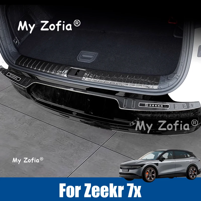 Rear Trunk Bumper Guard Cover Sticker Boot Plate For Zeekr 7X 2025 2026 Car Protector ABS Carbon fiber Decoration Accessories
Rear Trunk Bumper Guard Cover Sticker Boot Plate For Zeekr 7X 2025 2026 Car Protector ABS Carbon fiber Decoration Accessories