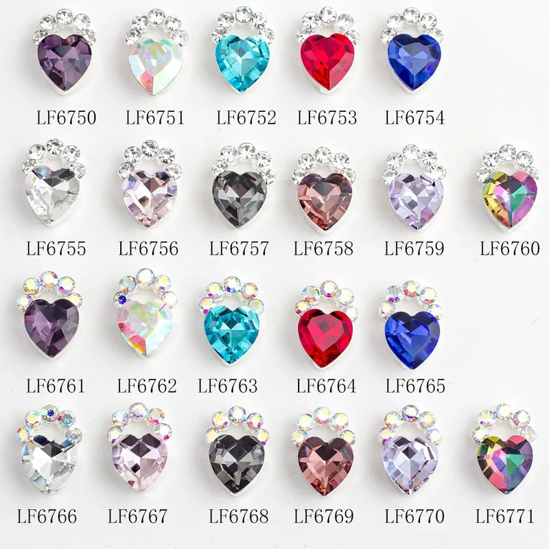 10PCS Luxury Nail Art Charms Colorful Crystal Flatback Rhinestone Gems Alloy Manicure Parts Charms For Nails Art Accessories#M56
10PCS Luxury Nail Art Charms Colorful Crystal Flatback Rhinestone Gems Alloy Manicure Parts Charms For Nails Art Accessories#M56