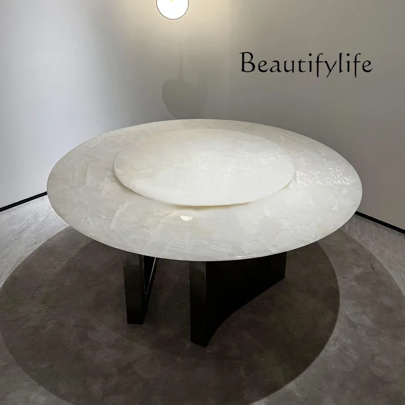 Обеденный стол N36 круглый с поворотным механизмом, из натурального камня «Ледяной цветок», роскошный, современный, большой, для дома, со стульями
Обеденный стол N36 круглый с поворотным механизмом, из натурального камня «Ледяной цветок», роскошный, современный, большой, для дома, со стульями