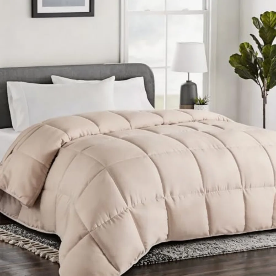 Premium Size Comforter, All-Season Quilted Down Alternative Duvet Insert, Luxury Hotel GentleSoft Comforter with Anti-Clump Tec
Premium Size Comforter, All-Season Quilted Down Alternative Duvet Insert, Luxury Hotel GentleSoft Comforter with Anti-Clump Tec