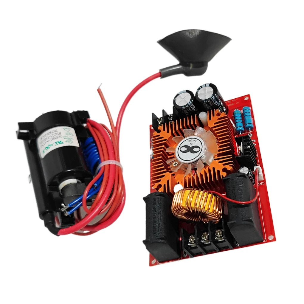 250W DC 12-30V ZVS Flyback Driver Module Heater DIY Cooker Ignition Coil Power Supply Board Tool Kit with Fans Board
250W DC 12-30V ZVS Flyback Driver Module Heater DIY Cooker Ignition Coil Power Supply Board Tool Kit with Fans Board
