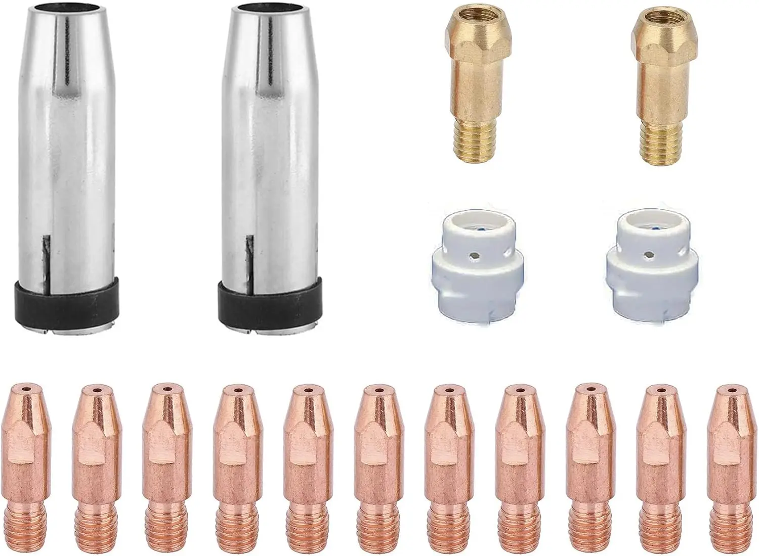 Contact Tip Nozzle Diffuser Tip Holder Kit fits Eastwood Elite MP250i & Mig 250 Welder 16 PCS .035"
Contact Tip Nozzle Diffuser Tip Holder Kit fits Eastwood Elite MP250i & Mig 250 Welder 16 PCS .035"