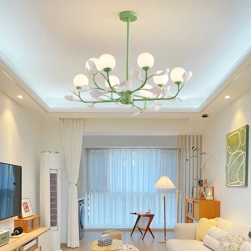 Nordic Flower Chandelier Modern LED Glass Hanging Lamp For Kitchen Bedroom Parlor Home Decor Creative Dining Table Hanging Lamp
Nordic Flower Chandelier Modern LED Glass Hanging Lamp For Kitchen Bedroom Parlor Home Decor Creative Dining Table Hanging Lamp