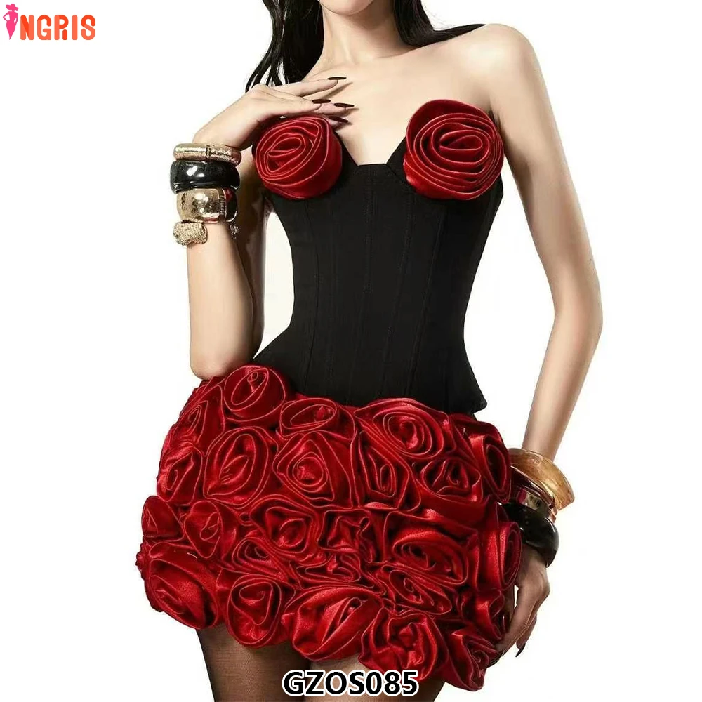 2025 New Bandage Two Piece Set With 3D Handmade Rose Camisole Bodycon Skirt Casual Nightclub Party Dress-GZOS085
2025 New Bandage Two Piece Set With 3D Handmade Rose Camisole Bodycon Skirt Casual Nightclub Party Dress-GZOS085