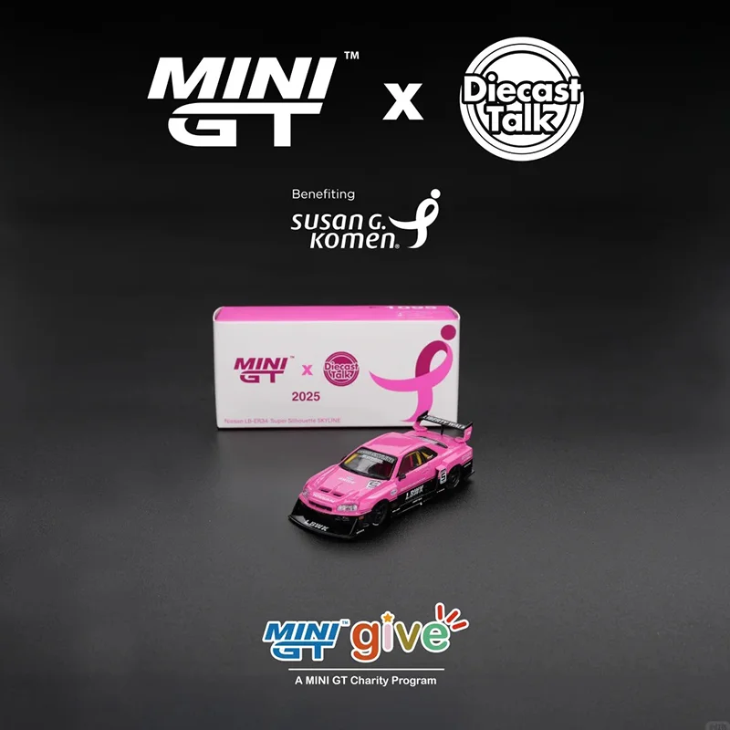 MINI GT × Diecast Talk 1:64 MINI GT GIVE 2025 The First Charity Model Nissan LB-ER34 Super Silhouette SKYLINE
MINI GT × Diecast Talk 1:64 MINI GT GIVE 2025 The First Charity Model Nissan LB-ER34 Super Silhouette SKYLINE