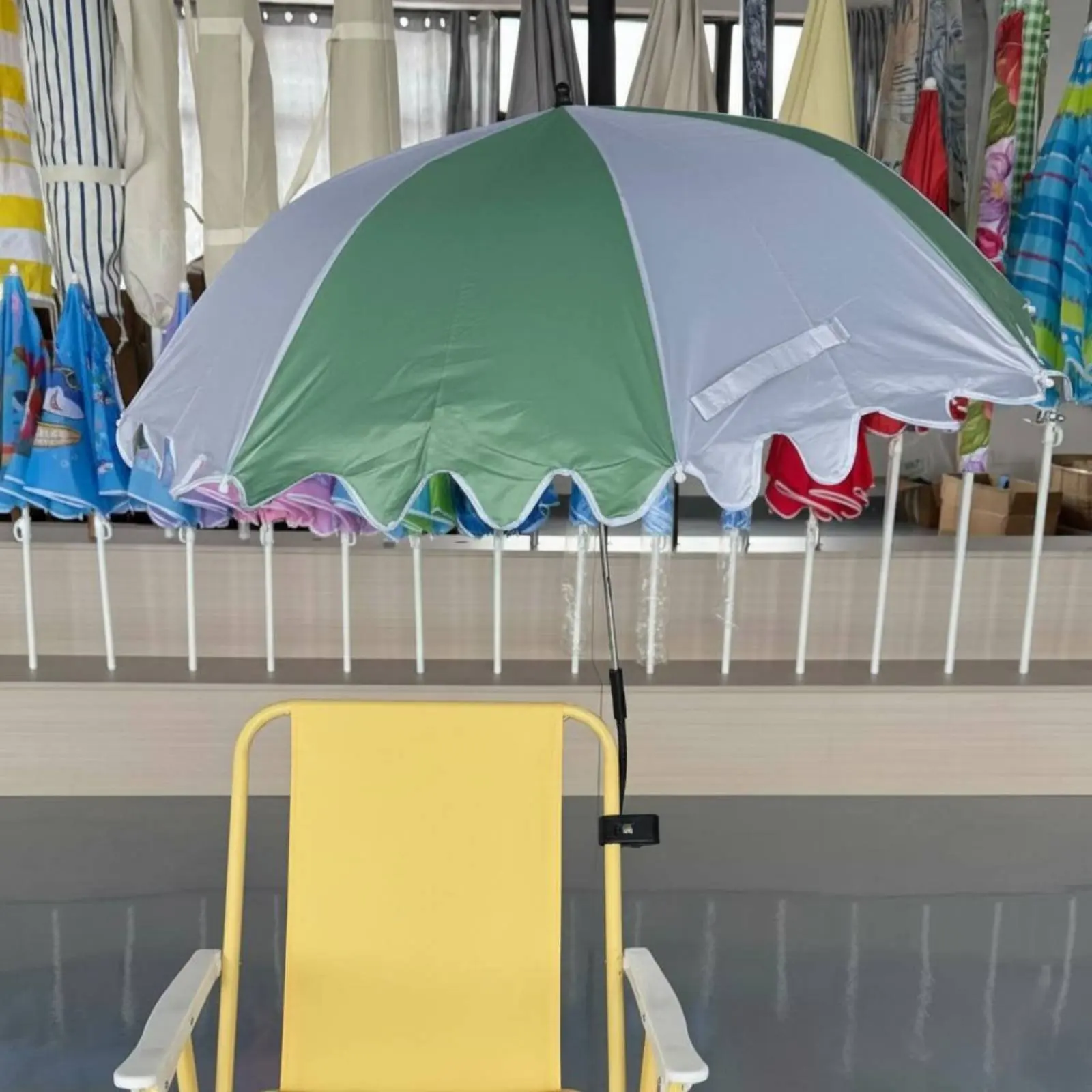 Clamp Umbrella Portable Beach Chair Umbrella Camping Chair Sun Shade Waterproof Material Clip on Sun Shade for Park
Clamp Umbrella Portable Beach Chair Umbrella Camping Chair Sun Shade Waterproof Material Clip on Sun Shade for Park