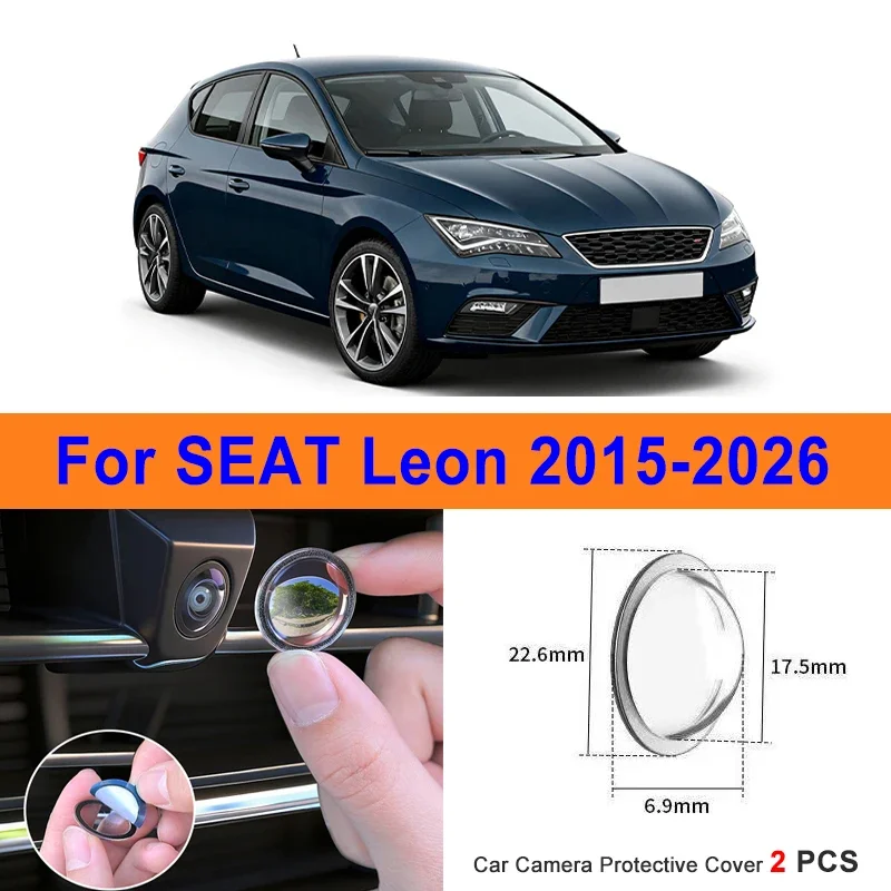360 Reverse Image Car Camera Cover Anti-Scratch PC Lens Protector Stickers For SEAT Leon 2015-2026 2Pcs
360 Reverse Image Car Camera Cover Anti-Scratch PC Lens Protector Stickers For SEAT Leon 2015-2026 2Pcs