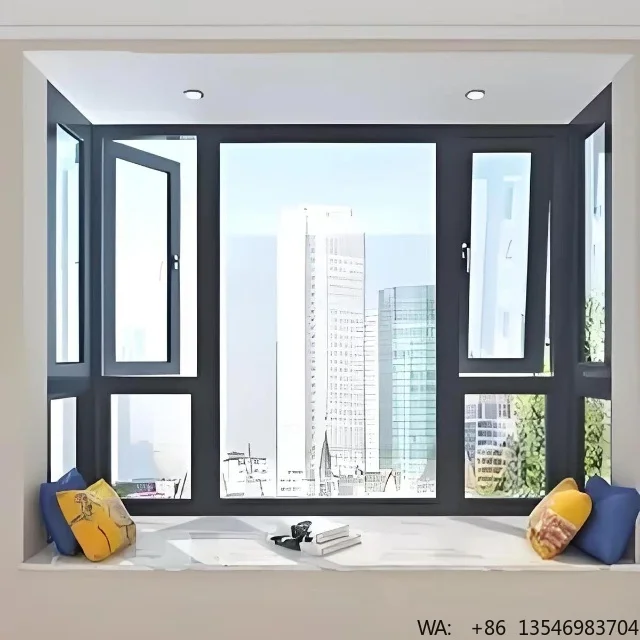 Euro Aluminium Hing Black Laminated Glass windows Aluminum Window Frame Design in China
Euro Aluminium Hing Black Laminated Glass windows Aluminum Window Frame Design in China