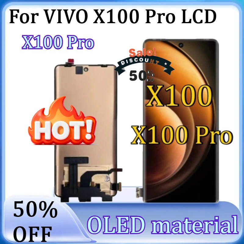 For VIVO X100 Pro LCD Replacement New OLED For vivo X100 LCD Display Touch Screen Digitizer Assembly
For VIVO X100 Pro LCD Replacement New OLED For vivo X100 LCD Display Touch Screen Digitizer Assembly