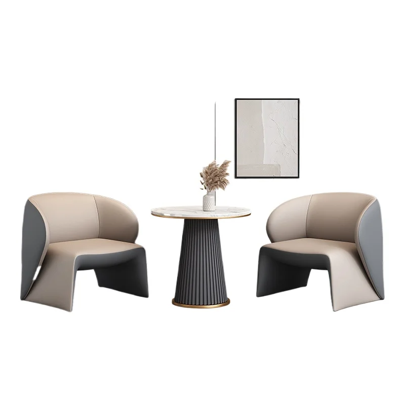 Negotiate table and chair combination sitting area light luxury modern reception table
Negotiate table and chair combination sitting area light luxury modern reception table