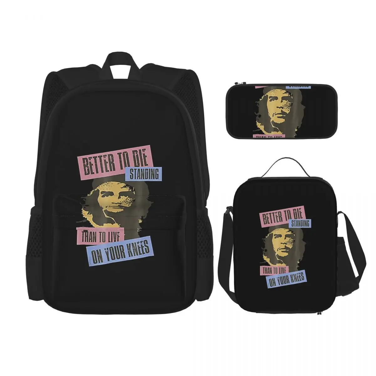 Che Guevara Backpacks Boys Girls Bookbag Children School Bags Kids Rucksack Lunch Bag Pen Bag Three-Piece Set
Che Guevara Backpacks Boys Girls Bookbag Children School Bags Kids Rucksack Lunch Bag Pen Bag Three-Piece Set