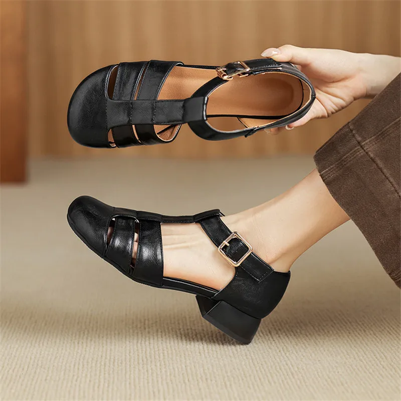 New Summer Sandals Women Shoes Round Toe Shoes for Women Fashion Sandals Handmade Chunky Heel Low Heels Roman Sandals Shoes
New Summer Sandals Women Shoes Round Toe Shoes for Women Fashion Sandals Handmade Chunky Heel Low Heels Roman Sandals Shoes