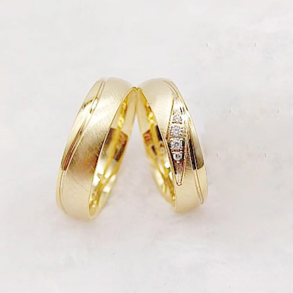 High Quality Real 925 Sterling Silver Wedding Rings Set For Men And Women 18k Gold Plated Love Alliance Matching Couples Ring
High Quality Real 925 Sterling Silver Wedding Rings Set For Men And Women 18k Gold Plated Love Alliance Matching Couples Ring