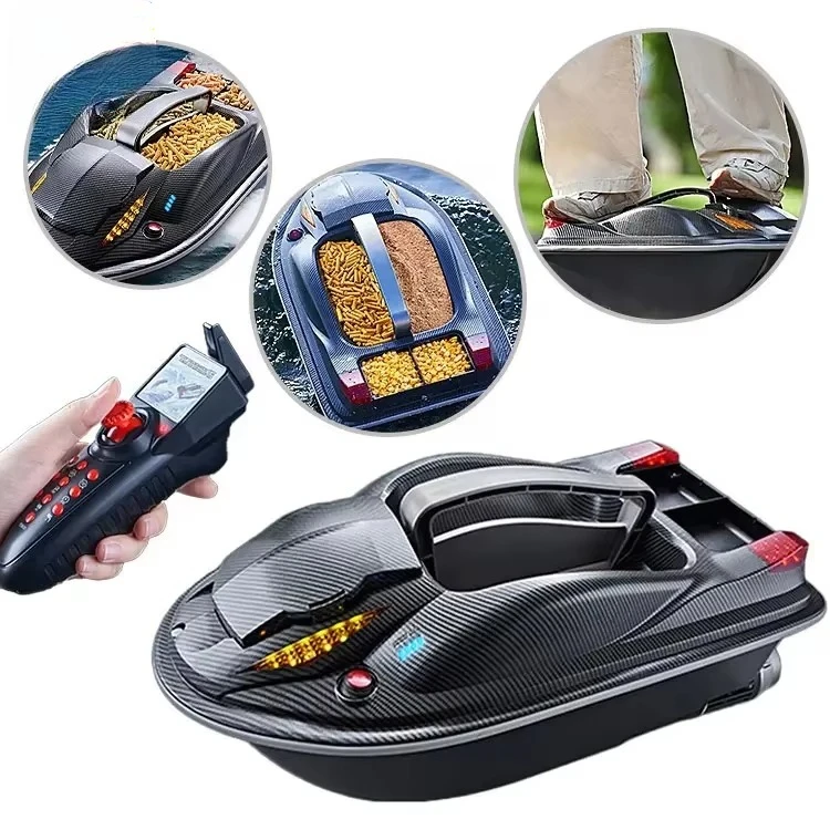 New Dual Motor Strong Power Expert 7 lb Heavy Load 2.4G Remote Control RC Fishing Bait Boat With Feed Hook Night Light
New Dual Motor Strong Power Expert 7 lb Heavy Load 2.4G Remote Control RC Fishing Bait Boat With Feed Hook Night Light