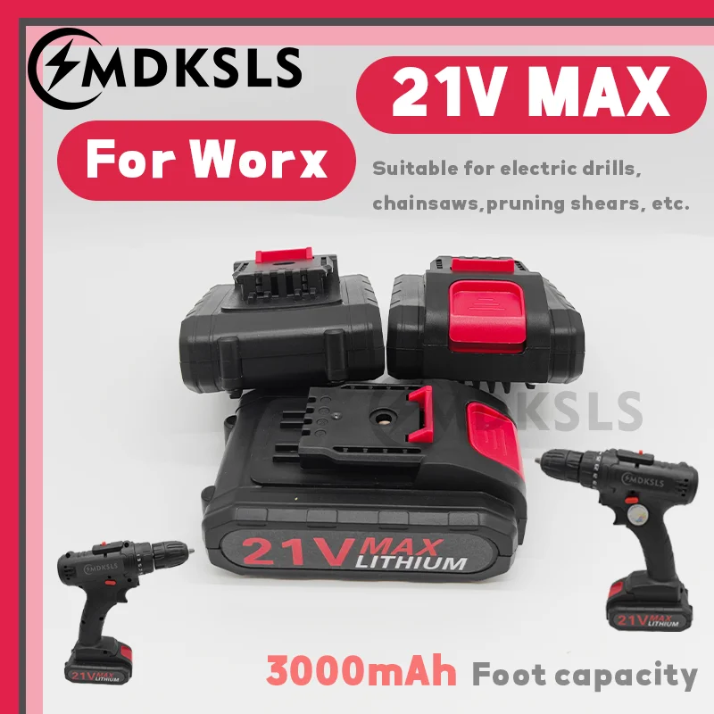 MDKSLS 2026 New 21V 3000mAh Rechargeable Lithium Battery Suitable for Electric Drills, Chainsaws, Pruning Shears, Etc.
MDKSLS 2026 New 21V 3000mAh Rechargeable Lithium Battery Suitable for Electric Drills, Chainsaws, Pruning Shears, Etc.