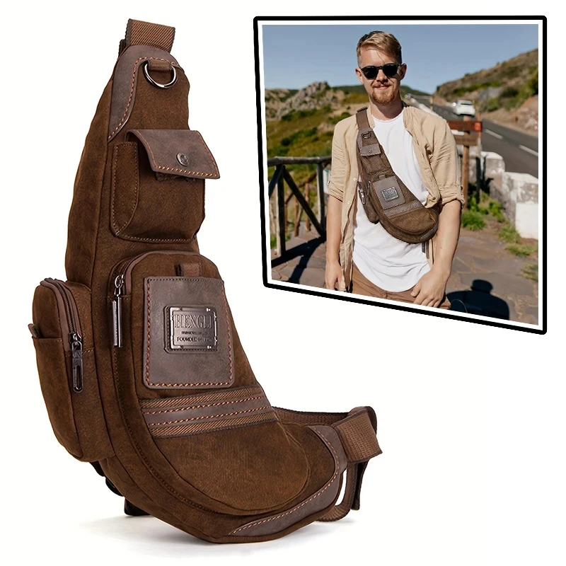 Винтажная мужская нагрудная сумка из высококачественного холщового материала, роскошная сумка через плечо для мужчин, спортивная дорожная сумка-треугольник, универсальная нагрудная сумка-слинг.
Винтажная мужская нагрудная сумка из высококачественного холщового материала, роскошная сумка через плечо для мужчин, спортивная дорожная сумка-треугольник, универсальная нагрудная сумка-слинг.