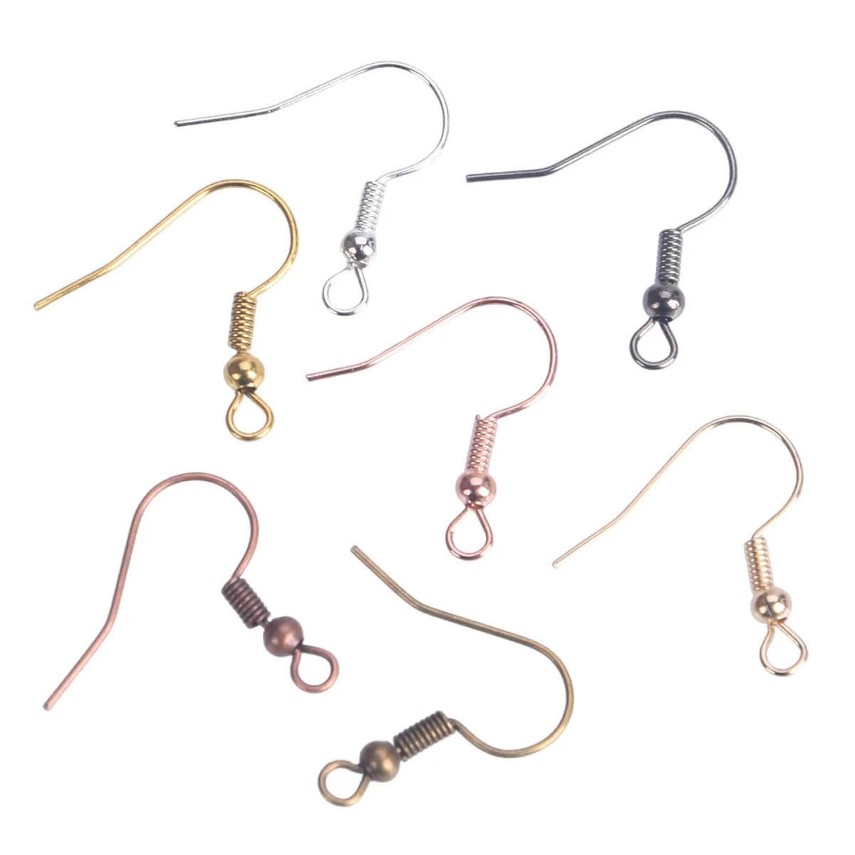 100pcs 20x17mm Earring Hooks Gold/Silver Color Bronze Gunblack Color Metal Spring End Clasps Jewelry Earring Making Findings
100pcs 20x17mm Earring Hooks Gold/Silver Color Bronze Gunblack Color Metal Spring End Clasps Jewelry Earring Making Findings