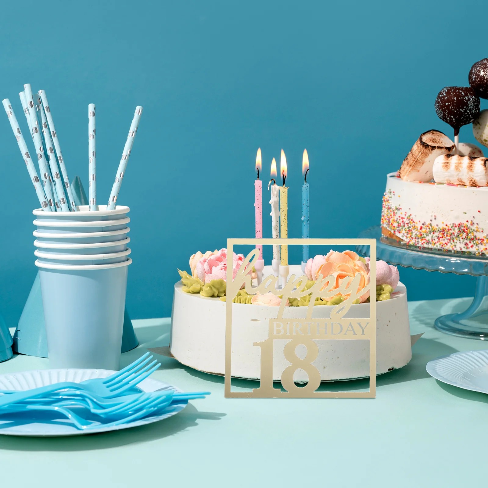 5pcs Acrylic Happy Birthday Cake Toppers Reusable Clear Message Side Decorations For Men 18Th Dessert Party Supplies Cake
5pcs Acrylic Happy Birthday Cake Toppers Reusable Clear Message Side Decorations For Men 18Th Dessert Party Supplies Cake