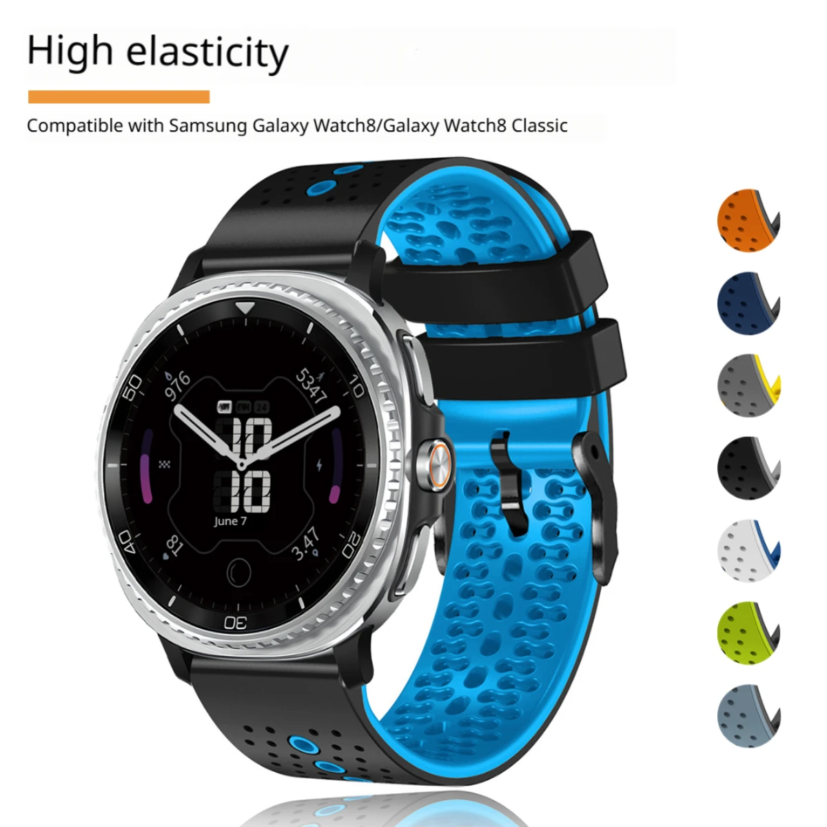 Силиконовый ремешок для Samsung Galaxy Watch 8 40 44 мм/8 Classic 46 мм Balance Watch Band Браслет для Galaxy Ultra 2025/47 мм Correa
Силиконовый ремешок для Samsung Galaxy Watch 8 40 44 мм/8 Classic 46 мм Balance Watch Band Браслет для Galaxy Ultra 2025/47 мм Correa