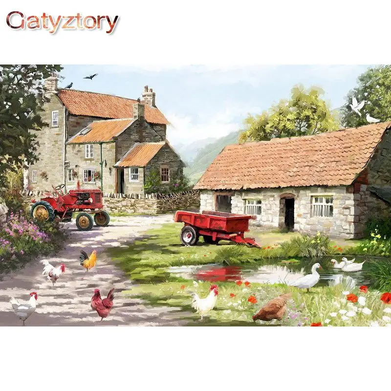 GATYZTORY Frame Town Landscape DIY Painting By Numbers Hand Painted Canvas Painting Wall Art Picture For Living Room Decors
GATYZTORY Frame Town Landscape DIY Painting By Numbers Hand Painted Canvas Painting Wall Art Picture For Living Room Decors
