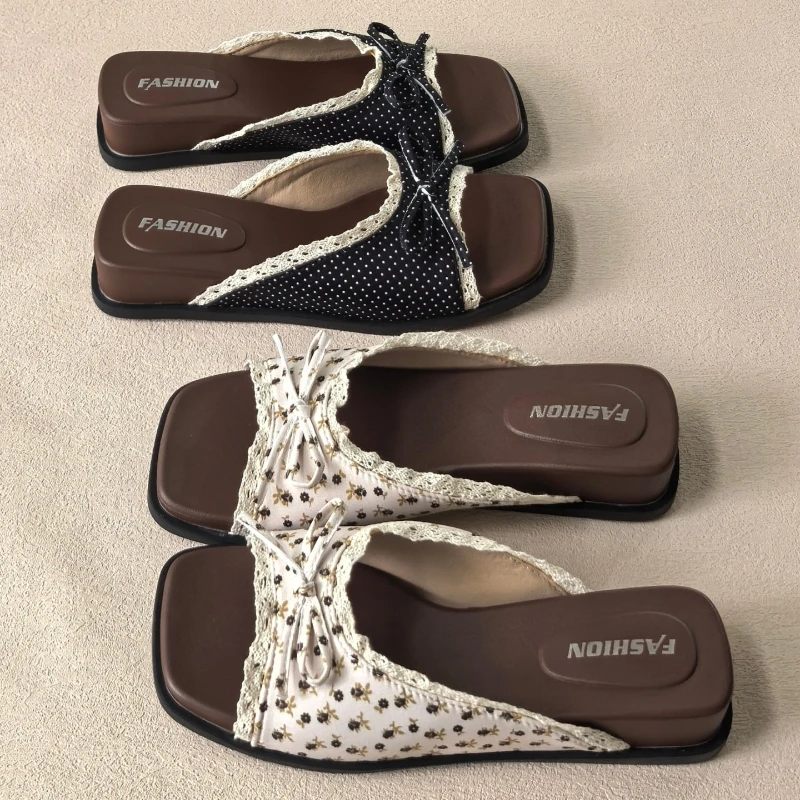 Summer Butterfly-knot Wedges Heel Women Slippers Fashion Open Toe Thick Bottom Shoes Casual Outdoor Vacation Dress Slides
Summer Butterfly-knot Wedges Heel Women Slippers Fashion Open Toe Thick Bottom Shoes Casual Outdoor Vacation Dress Slides