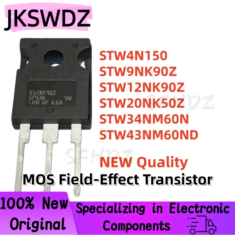 5PCS NEW STW4N150 STW9NK90Z STW12NK90Z STW20NK50Z STW34NM60N STW43NM60ND W4N150 W9NK90Z W12NK90Z W20NK50Z W34NM60N W43NM60ND
5PCS NEW STW4N150 STW9NK90Z STW12NK90Z STW20NK50Z STW34NM60N STW43NM60ND W4N150 W9NK90Z W12NK90Z W20NK50Z W34NM60N W43NM60ND