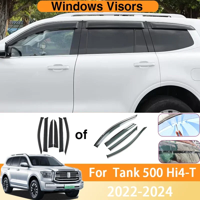 Car Window Visors For GWM Tank 500 Accessories 2023 Hi4-T 600 2022 2024 Rainproof Deflectors Windshields Sets Car Accessories
Car Window Visors For GWM Tank 500 Accessories 2023 Hi4-T 600 2022 2024 Rainproof Deflectors Windshields Sets Car Accessories