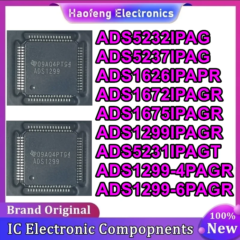ADS5232IPAG ADS5237IPAG ADS1626IPAPR ADS1672IPAGR ADS1675IPAGR ADS1299IPAGR ADS5231IPAGT ADS1299-4PAGR ADS1299-6PAGR HTQFP IC
ADS5232IPAG ADS5237IPAG ADS1626IPAPR ADS1672IPAGR ADS1675IPAGR ADS1299IPAGR ADS5231IPAGT ADS1299-4PAGR ADS1299-6PAGR HTQFP IC