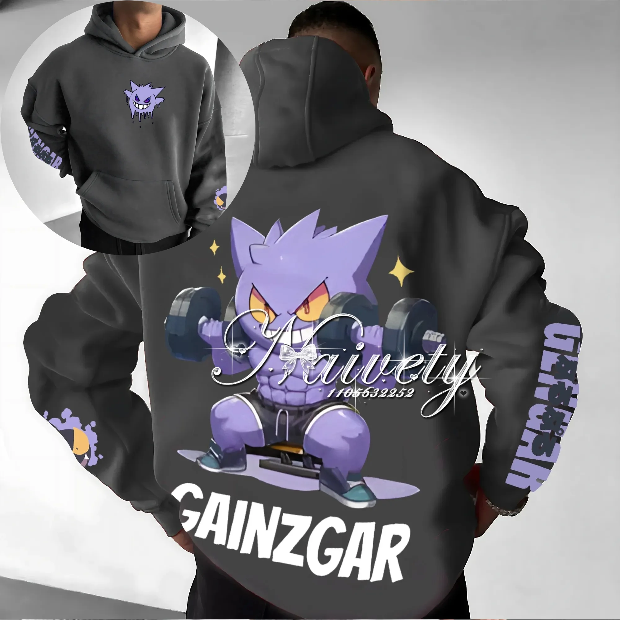 2026 Fall Winter Hot Sale Pokemon Gengar Gainzgar Hoodie, 100% Cotton Anime Gym Sweatshirt, Adult Casual Sportswear Tops Y2k
2026 Fall Winter Hot Sale Pokemon Gengar Gainzgar Hoodie, 100% Cotton Anime Gym Sweatshirt, Adult Casual Sportswear Tops Y2k