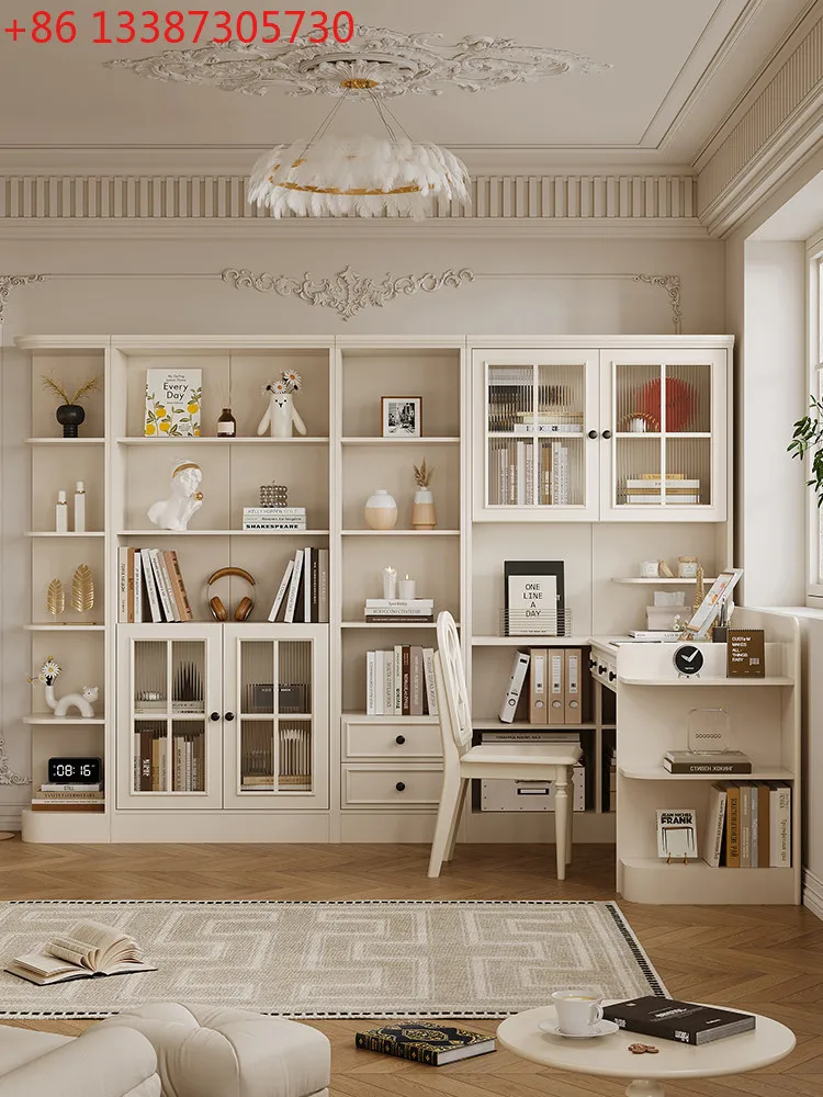 Угловой письменный стол-шкаф в стиле французского кремового декора, полностью из массива дерева, для небольших квартир.
Угловой письменный стол-шкаф в стиле французского кремового декора, полностью из массива дерева, для небольших квартир.