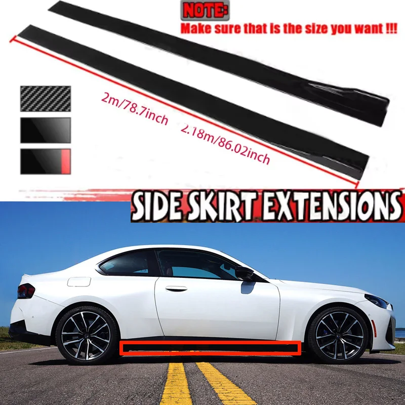 FOR BMW M240i G42 G30 G31 2M Car Side Skirt Extension Plate Lip Separator Bumper 2.18M Racing Side Spoiler
FOR BMW M240i G42 G30 G31 2M Car Side Skirt Extension Plate Lip Separator Bumper 2.18M Racing Side Spoiler