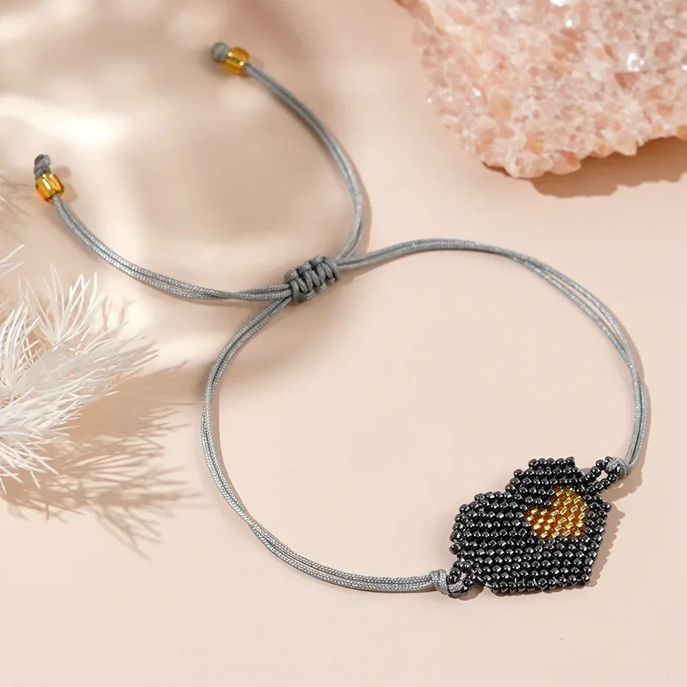 ZGMXR браслет из рисовых бусин в форме сердца для женщин, регулируемый ручной вязки, богемный модный простой ювелирный аксессуар из бисера
ZGMXR браслет из рисовых бусин в форме сердца для женщин, регулируемый ручной вязки, богемный модный простой ювелирный аксессуар из бисера