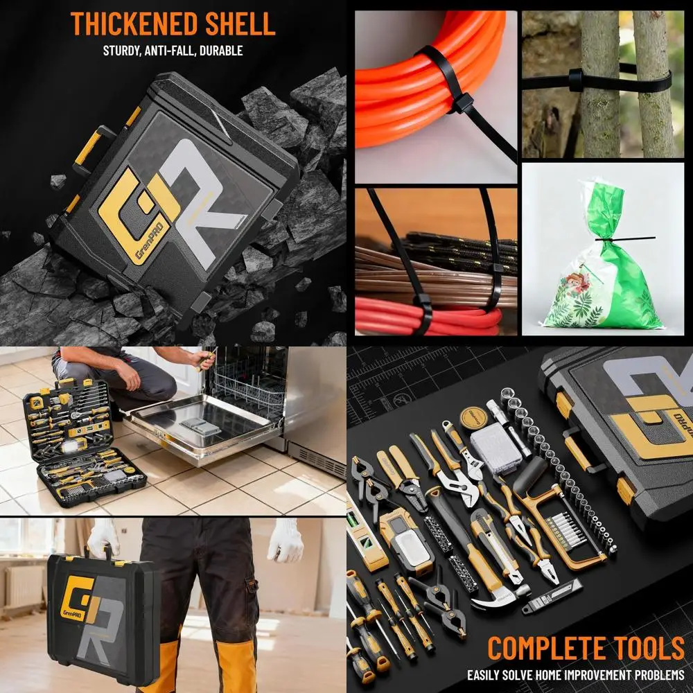 239-Piece Home & Auto Tool Kit with Portable Storage Case for Universal Repairs