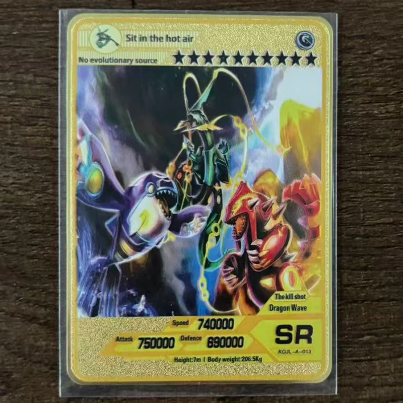 6Pcs Gold Foil Fan Art Trading Cards Collection Toy Gift Charizard Miraidon Mewtwo Ho-Oh Cards Metal English Card Arceus Limit
6Pcs Gold Foil Fan Art Trading Cards Collection Toy Gift Charizard Miraidon Mewtwo Ho-Oh Cards Metal English Card Arceus Limit