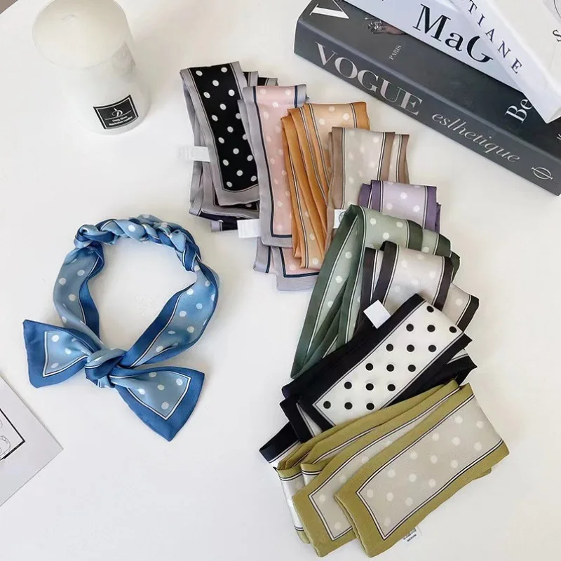 Candy Color Polka Dot Scarf Long Strip Hair Band Hair Tie Bag Binding Ribbon Accessory Lightweight Soft Comfortable for Women
Candy Color Polka Dot Scarf Long Strip Hair Band Hair Tie Bag Binding Ribbon Accessory Lightweight Soft Comfortable for Women