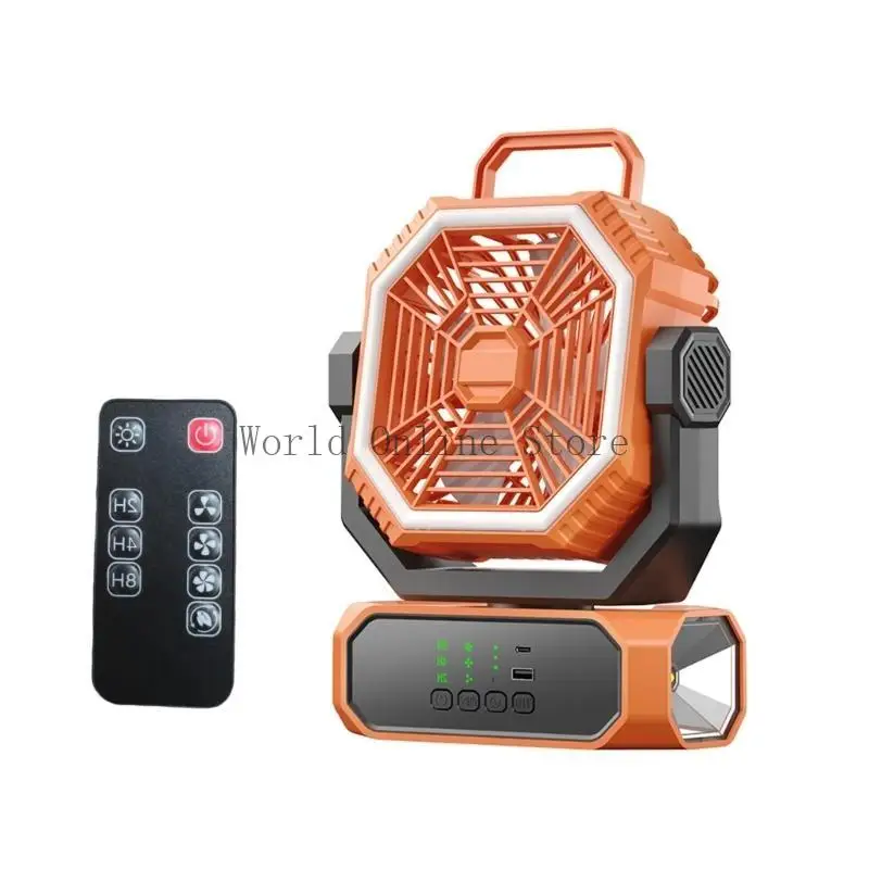 Camping Fan with LED Light and Remote 20000mAh 10000mAh Battery for Outdoor Adventure 87HC
Camping Fan with LED Light and Remote 20000mAh 10000mAh Battery for Outdoor Adventure 87HC