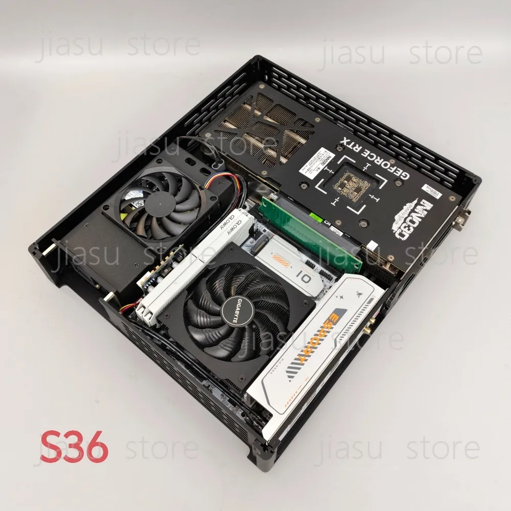 S35 chassis 4L portable mini ITX tiled small host, supporting dual-fan graphics cards
S35 chassis 4L portable mini ITX tiled small host, supporting dual-fan graphics cards