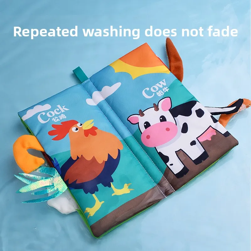 Тканевая книга-игрушка «Хвостики»: развивающая, износостойкая, с шуршащими элементами, для раннего развития, безопасная для прикусывания
Тканевая книга-игрушка «Хвостики»: развивающая, износостойкая, с шуршащими элементами, для раннего развития, безопасная для прикусывания