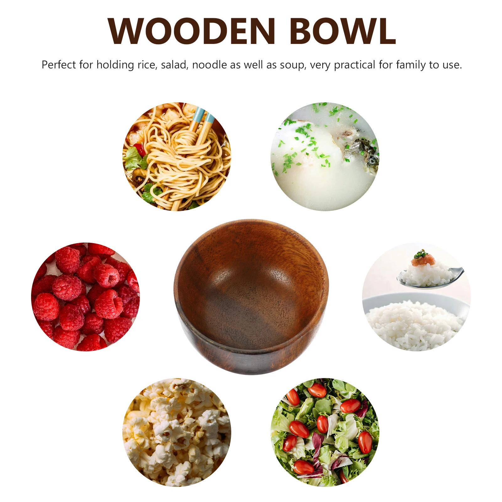 Wooden Bowl 8x5CM Flat Bottom Natural Wood Material Perfect for Rice Salad Soup Easy Clean Smooth Edge Design Kitchen
Wooden Bowl 8x5CM Flat Bottom Natural Wood Material Perfect for Rice Salad Soup Easy Clean Smooth Edge Design Kitchen