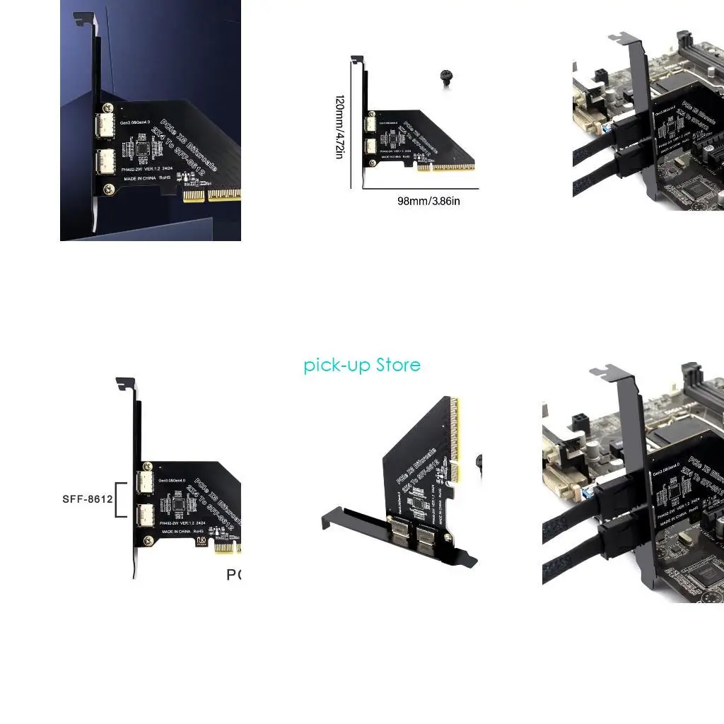 Q5WA Advanced PCIExpress to 2 Port Oculink SFF 8611 8611 Expansion Adapter Card
Q5WA Advanced PCIExpress to 2 Port Oculink SFF 8611 8611 Expansion Adapter Card