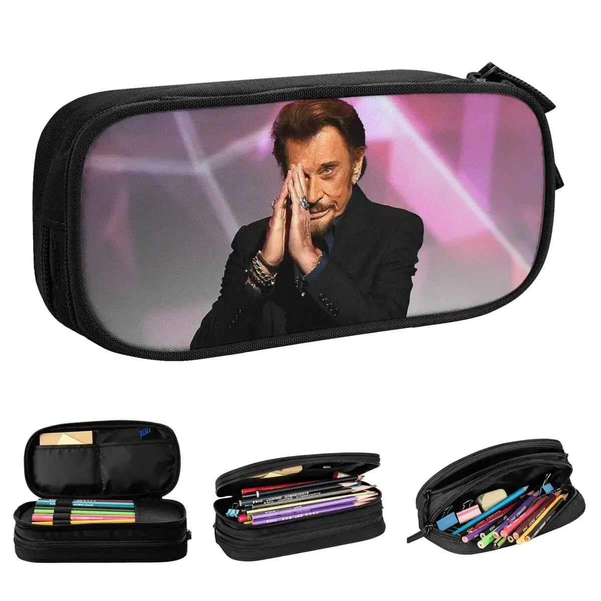 Fashionable Rock Pencil Cases Fashion Hallyday Pen Box Bags Student Large Storage Students School Gift Pencilcases
Fashionable Rock Pencil Cases Fashion Hallyday Pen Box Bags Student Large Storage Students School Gift Pencilcases