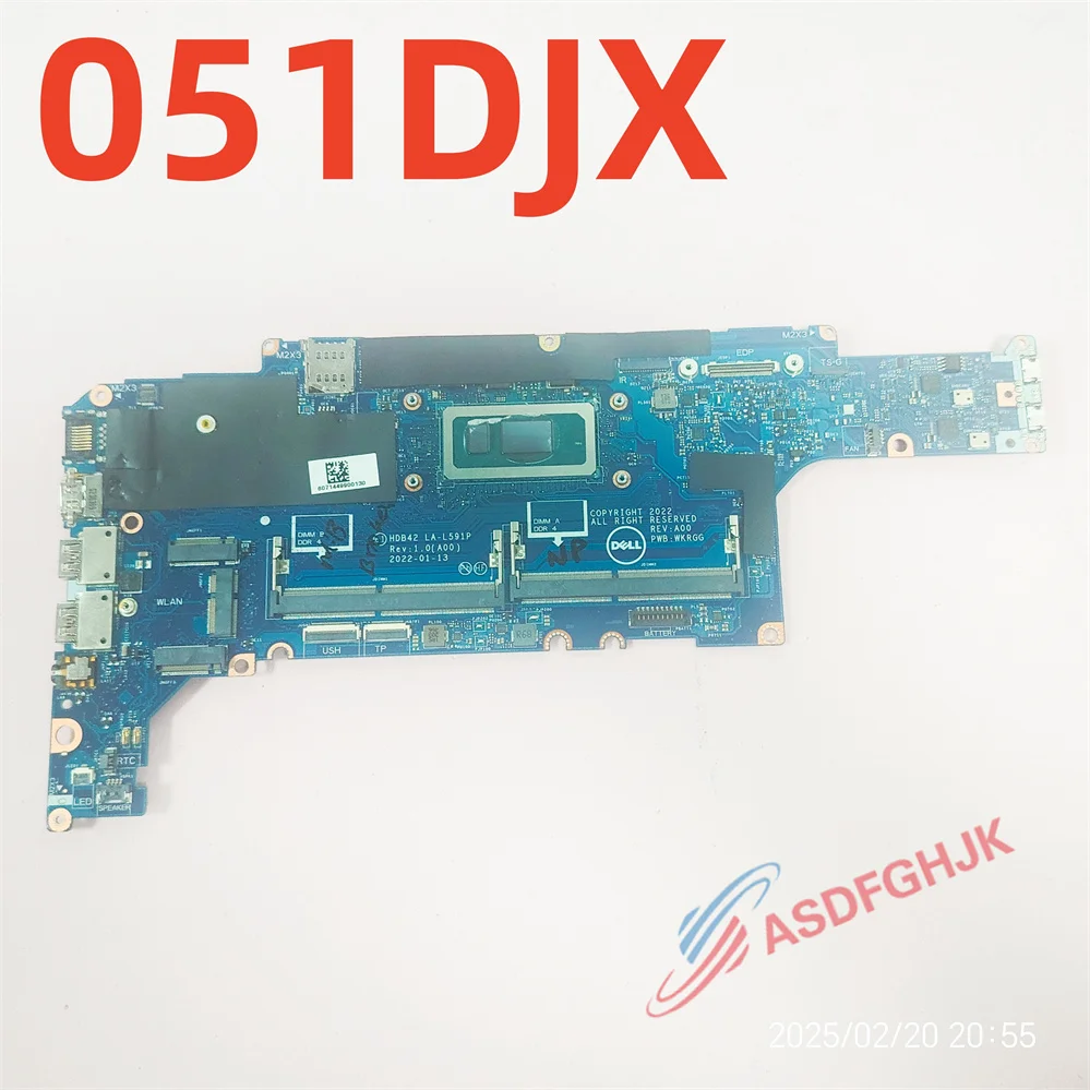 Genuine LA-L591P For Dell Latitude 5430 Motherboard WITH I5-1235U CPU VN-051DJX 05DJX TEST OK
Genuine LA-L591P For Dell Latitude 5430 Motherboard WITH I5-1235U CPU VN-051DJX 05DJX TEST OK